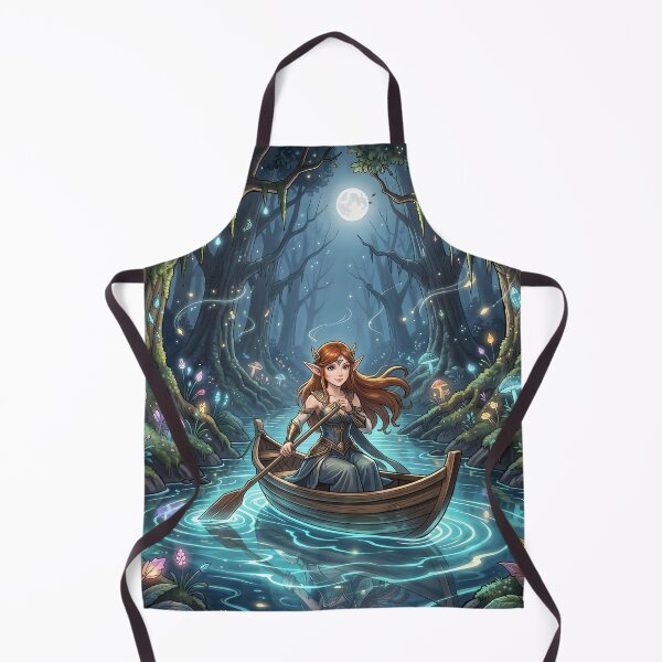 Item preview, She elf crossing river designed and sold by worldimagine91.