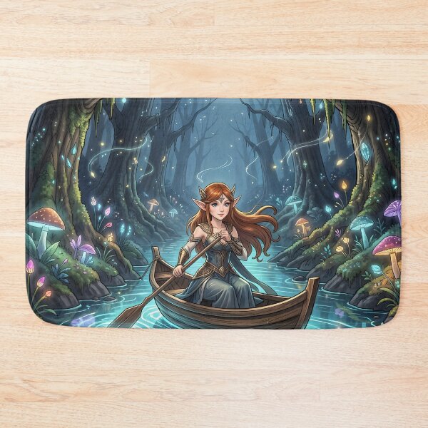 Item preview, She elf crossing river designed and sold by worldimagine91.