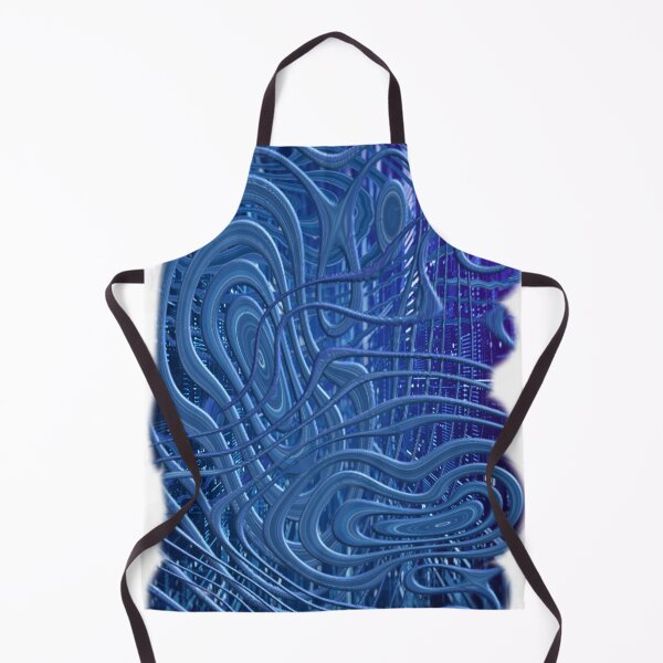 Aperçu de l'œuvre Œuvre d'art abstraite Chaos bleu créée et vendue par MSM Designs.