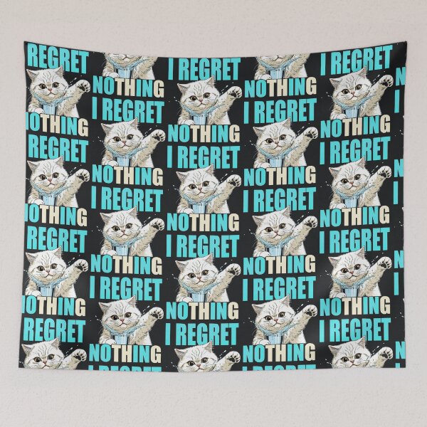 Item preview, I Regret Nothing – Funny Splash Cat Meme designed and sold by Taans-Creation.