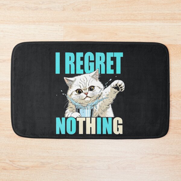 Item preview, I Regret Nothing – Funny Splash Cat Meme designed and sold by Taans-Creation.