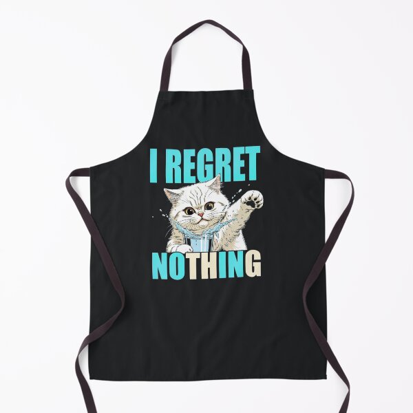Item preview, I Regret Nothing – Funny Splash Cat Meme designed and sold by Taans-Creation.