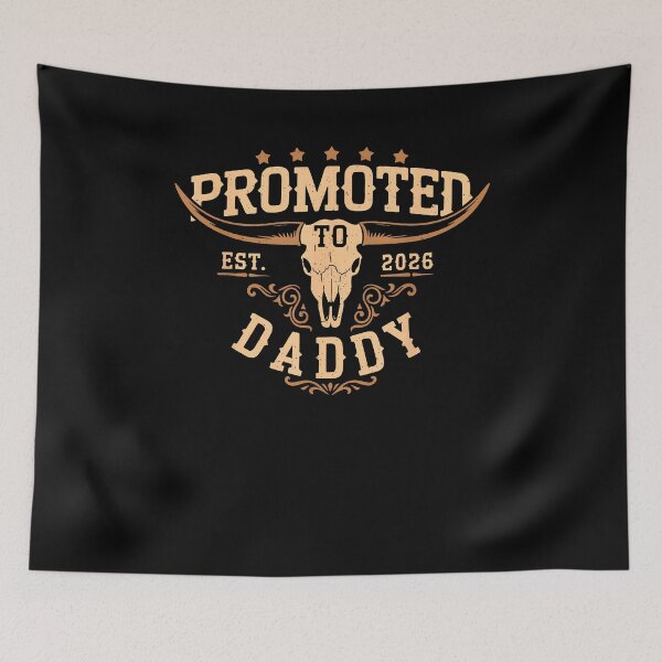 Item preview, Promoted to Daddy Est 2026 Western Cowboy First Time Dad designed and sold by Goleon12.