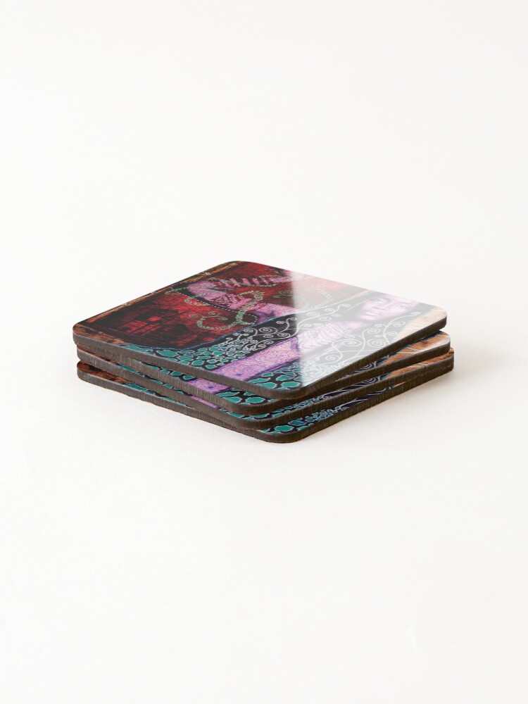 Thumbnail 4 of 5, Coasters (Set of 4), Badu designed and sold by ffffred.