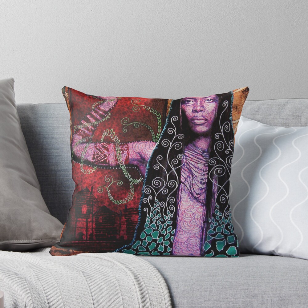Item preview, Throw Pillow designed and sold by ffffred.