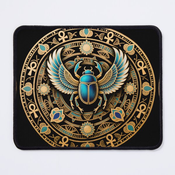 Item preview, Golden Scarab Mandala – Mystical Egyptian Art 2 designed and sold by AnadAA.