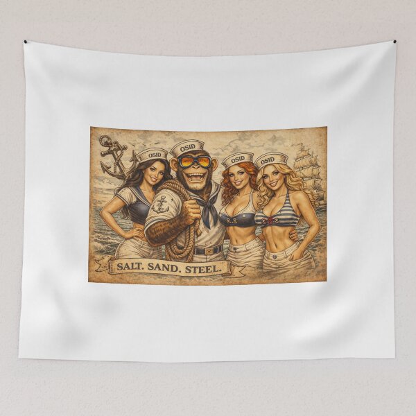 Item preview, Salt. Sand. Steel. – Vintage Sailor Pin-Up Design designed and sold by 131Mayhem.