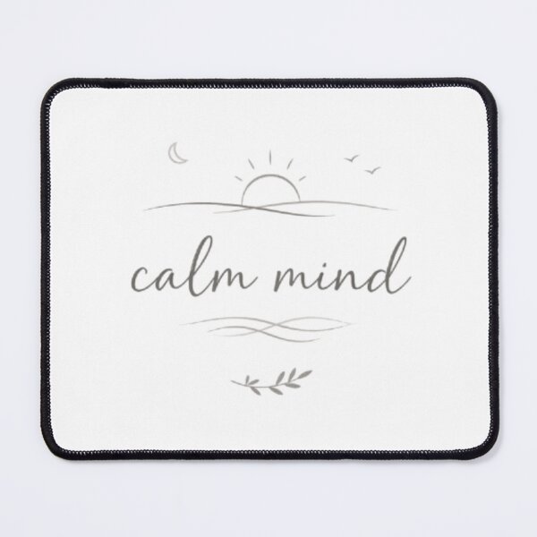Item preview, Calm Mind Minimalist Aesthetic Typography Design designed and sold by Sanika arts .