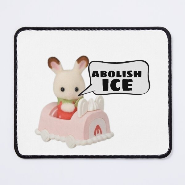 Item preview, Abolish ICE Calico critter bunny car designed and sold by unequivocallyso.