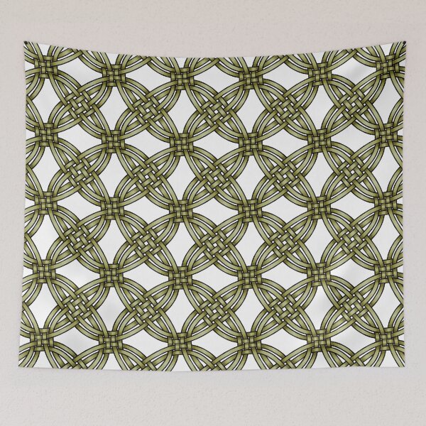 Item preview, Green woven pattern designed and sold by Poplartree.