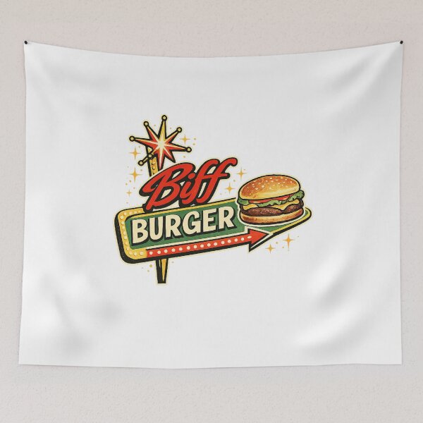 Item preview, Retro Biff Burger Joint Sign Vintage Diner  designed and sold by The Junto Shop.