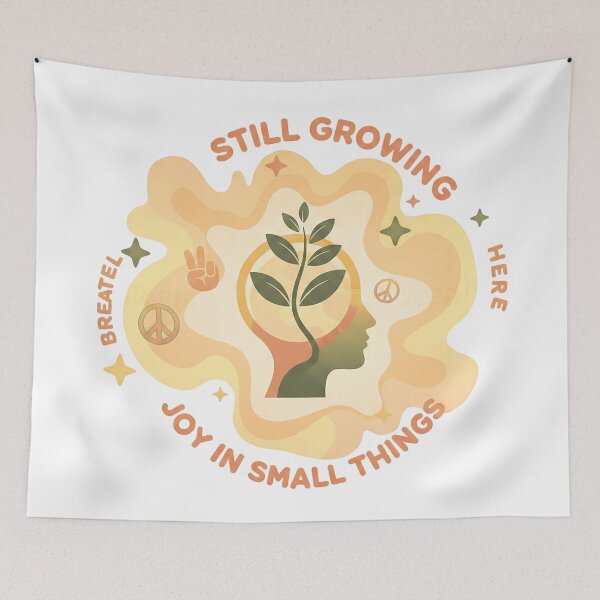Item preview, Still Growing Retro Aesthetic | Mindful 90s Groovy Graphic designed and sold by ChameloX.