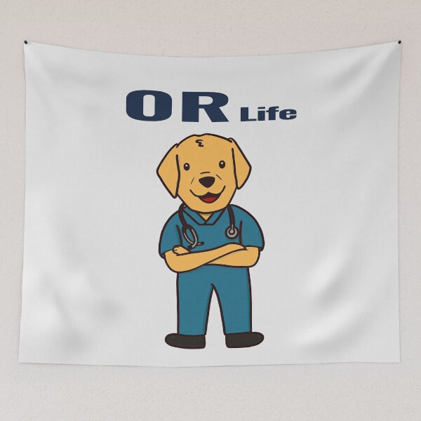 Item preview, OR Life Cute Surgical Nurse Dog – Operating Room Staff Gift designed and sold by Still Learning Days.