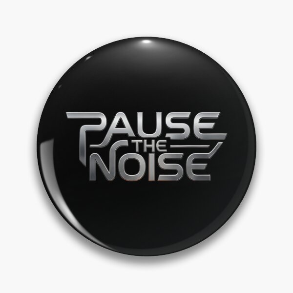 Item preview, Pause The Noise - Futuristic Metallic Typography Design designed and sold by Zedoura.