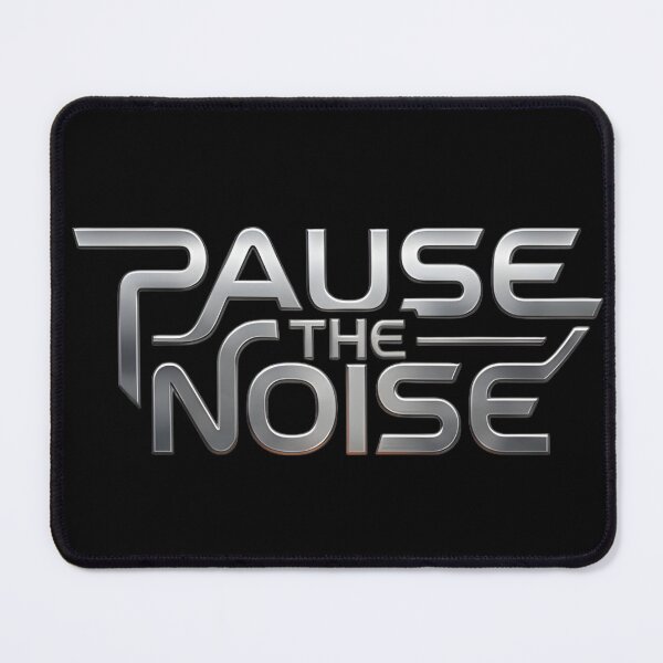 Item preview, Pause The Noise - Futuristic Metallic Typography Design designed and sold by Zedoura.