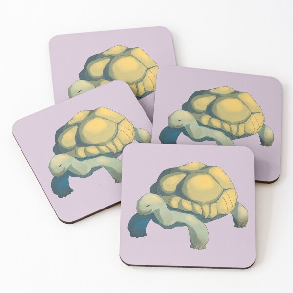 Item preview, Cute Smiling Yellow Tortoise Illustration designed and sold by hauntedlio.