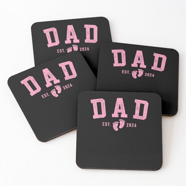 Item preview, First Time Dad Est 2026 Pink Baby Feet  Girl Daddy designed and sold by Goleon12.