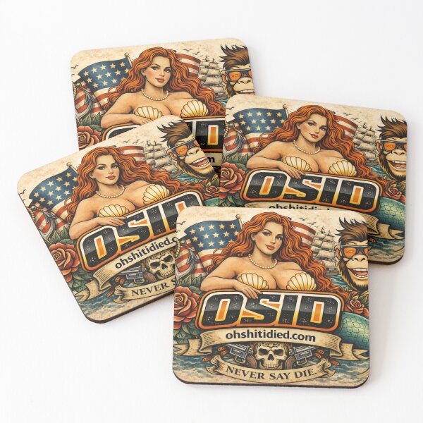 Item preview, OSID Vintage Mermaid Americana – Never Say Die Tattoo Style designed and sold by 131Mayhem.