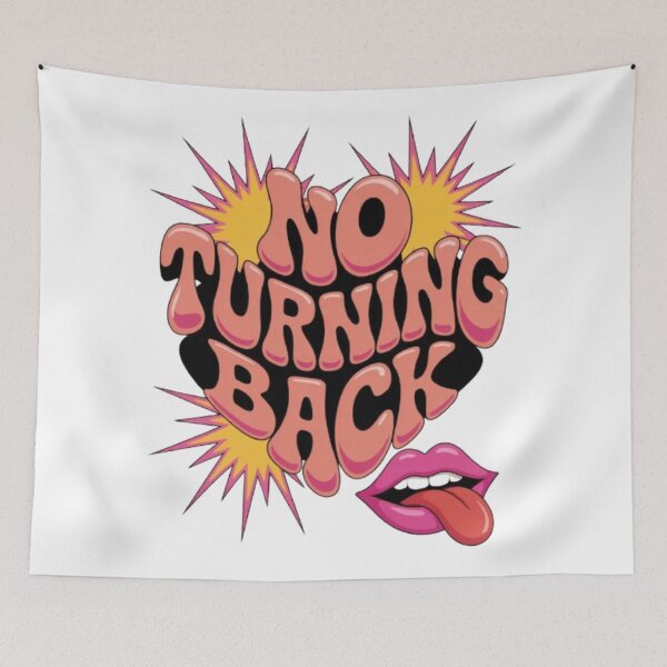 Item preview, No Turning Back – Retro Psychedelic Statement Graphic designed and sold by NewUSShop.