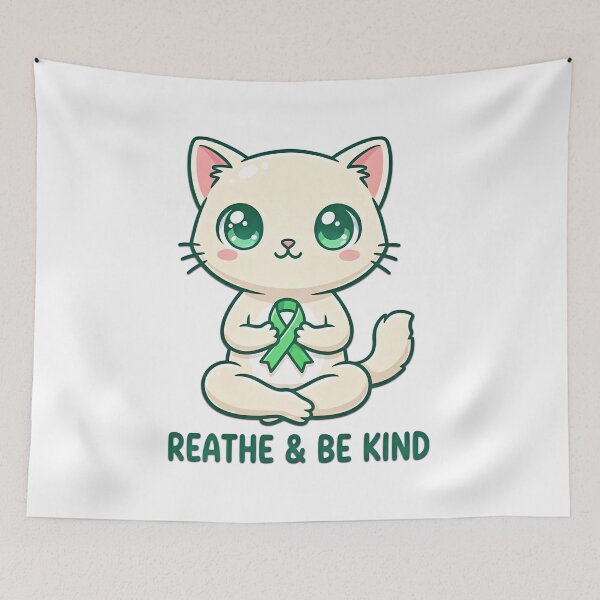 Item preview, Breathe & Be Kind Cat designed and sold by Visual Dept..