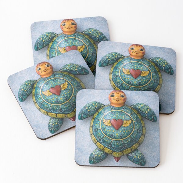 Item preview, Frida — Turtle of the Winged Heart designed and sold by ECHOES from the SOUL.