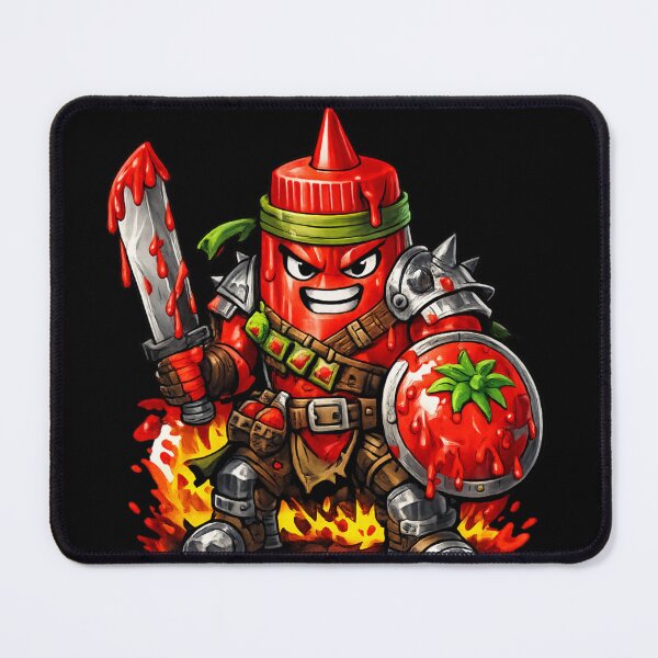 Item preview, Sir Ketchup - The Tomato Sauce Knight designed and sold by HubiUrbanStudio.