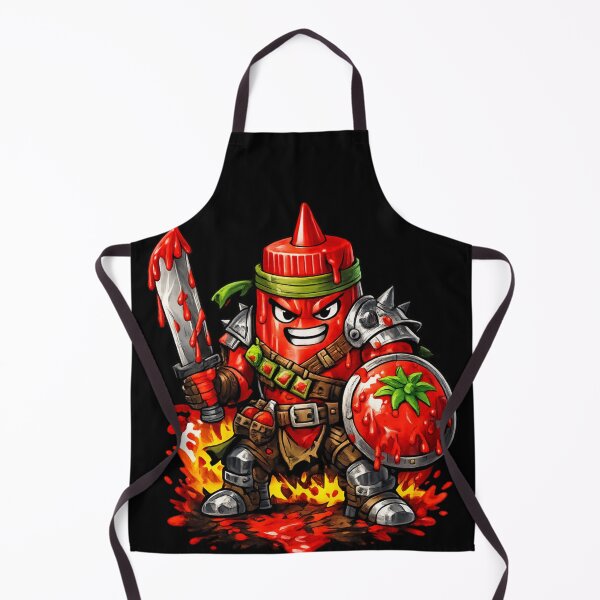 Item preview, Sir Ketchup - The Tomato Sauce Knight designed and sold by HubiUrbanStudio.