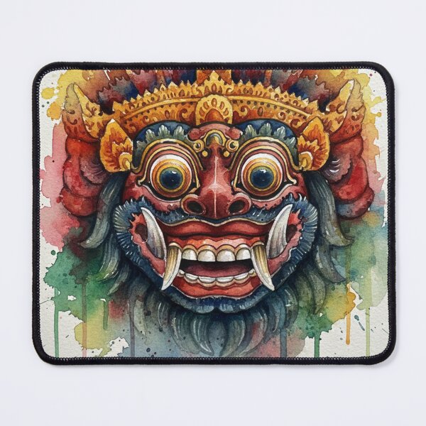 Item preview, Watercolor Painting on Paper of Traditional Balinese Barong Mask designed and sold by Berlin-D-Prs.