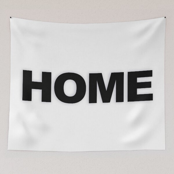 Item preview, HOME — Black Minimal Bold Type Statement designed and sold by WORDPAUSE.