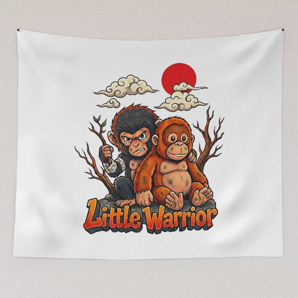 Item preview, Resilient Little Snow Monkey Fighting For Survival In Japanese Zoo designed and sold by Tong4130.