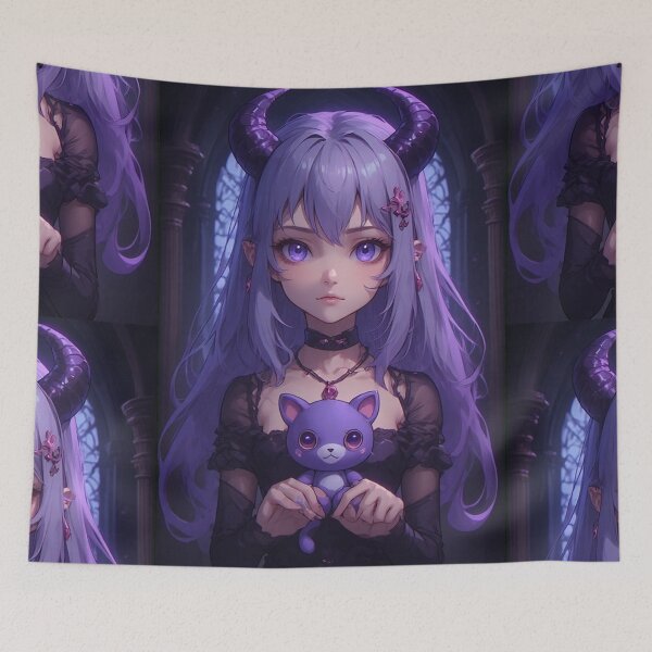 Item preview, Gothic anime demon girl designed and sold by ArtsJulian.