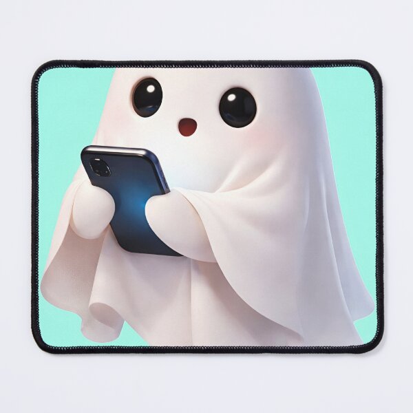 Item preview, A cute ghost using phone  designed and sold by Aj dreamwork.