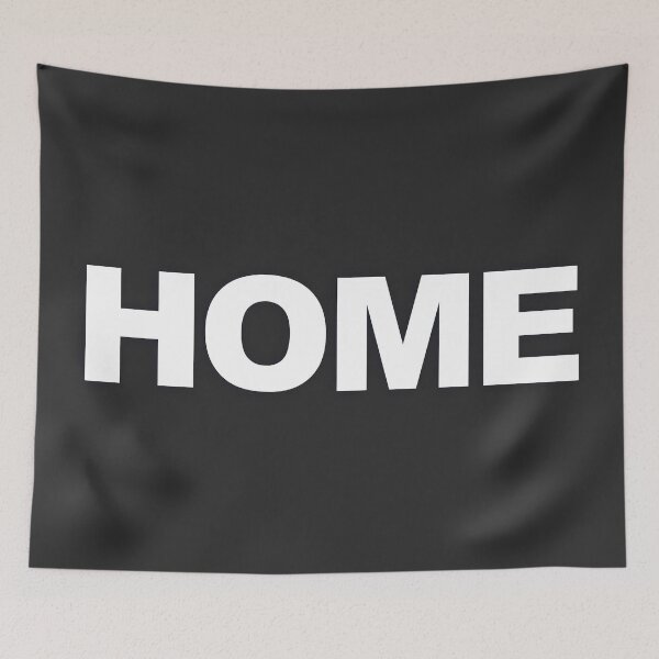 Item preview, HOME — White Minimal Bold Type Statement designed and sold by WORDPAUSE.