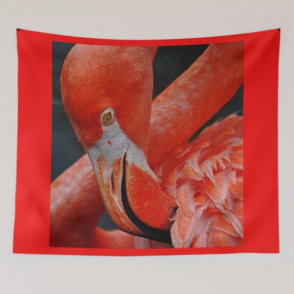 Item preview, PAINTED FLAMINGO designed and sold by SKIP WILLITS FINE ART.