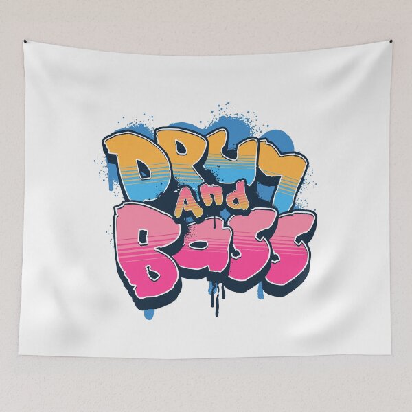 Item preview, DRUM AND BASS  - Dnb Paint Flex (blue) designed and sold by Discothreadz.