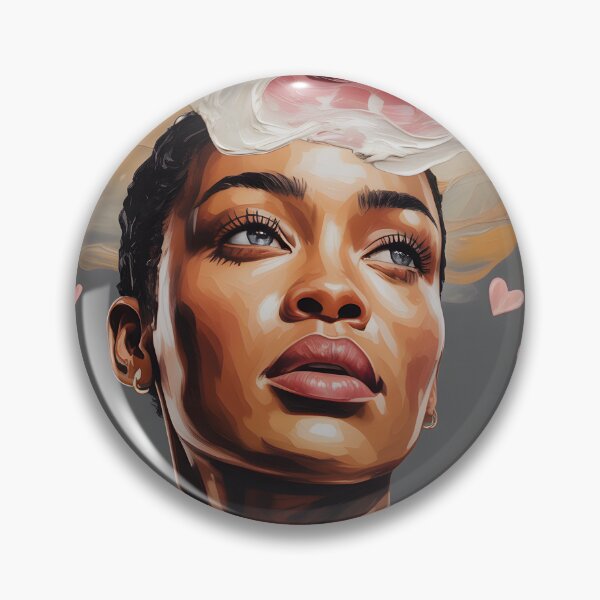 Item preview, Celestial Goddess Portrait – Afro Surrealist Star Crown Art Print designed and sold by CanvasCarousel.
