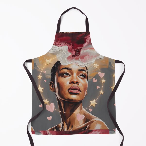 Item preview, Celestial Goddess Portrait – Afro Surrealist Star Crown Art Print designed and sold by CanvasCarousel.