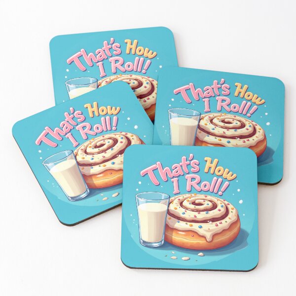 Item preview, Cinnamon roll and a glass of milk designed and sold by BDLdesigns.