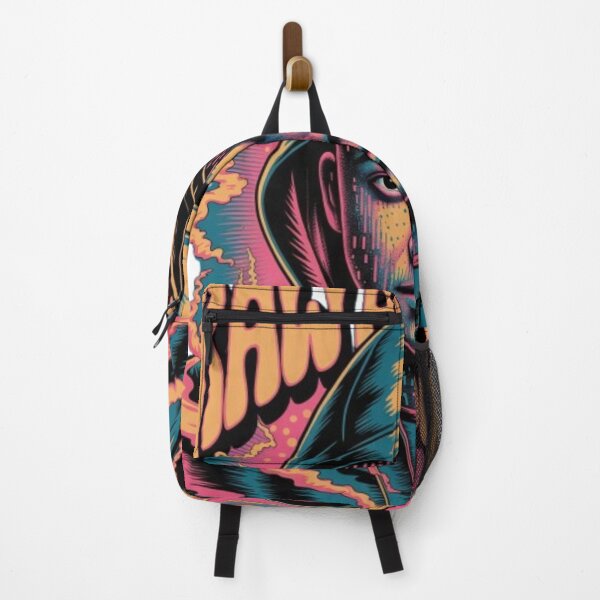 Item preview, Raw and Real – Neon Cyberpunk Portrait Graphic designed and sold by NewUSShop.