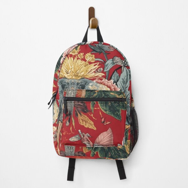 Item preview, Red Elephant Peony Floral – Bold Jungle Botanical Design designed and sold by ShopCWA.