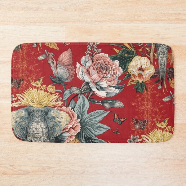 Item preview, Red Elephant Peony Floral – Bold Jungle Botanical Design designed and sold by ShopCWA.