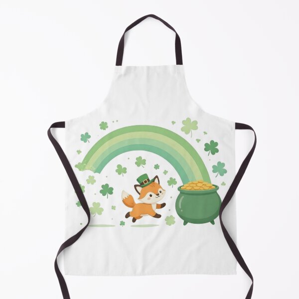 Item preview, Fox In Leprechaun Hat Rainbow Chase designed and sold by Hermits-Loft.