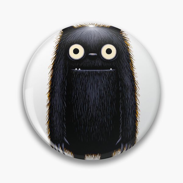 Item preview, Cute Black Forest Monster – Big Eyed Whimsical Creature Art designed and sold by Skolyak.