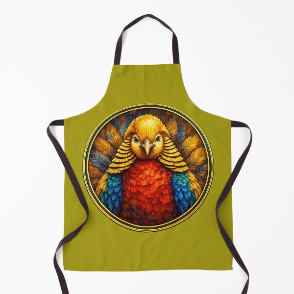 Item preview, Golden Pheasant Splendor – Royal Feather Circle Design designed and sold by TheJoyfulPen.