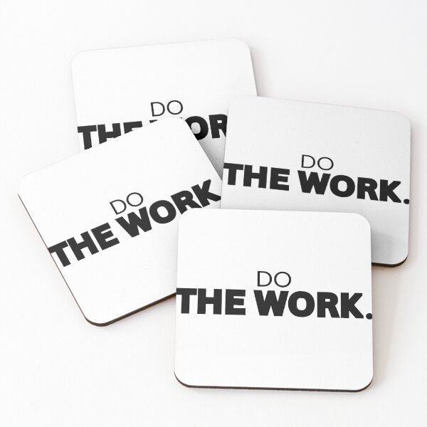 Item preview, Do The Work Minimalist Bold Typography Quote designed and sold by Mzsoundculture.