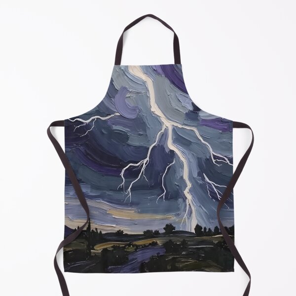 Item preview, Purple Thunderstorm - Dramatic Sky Oil Painting designed and sold by The Design Asset Station.
