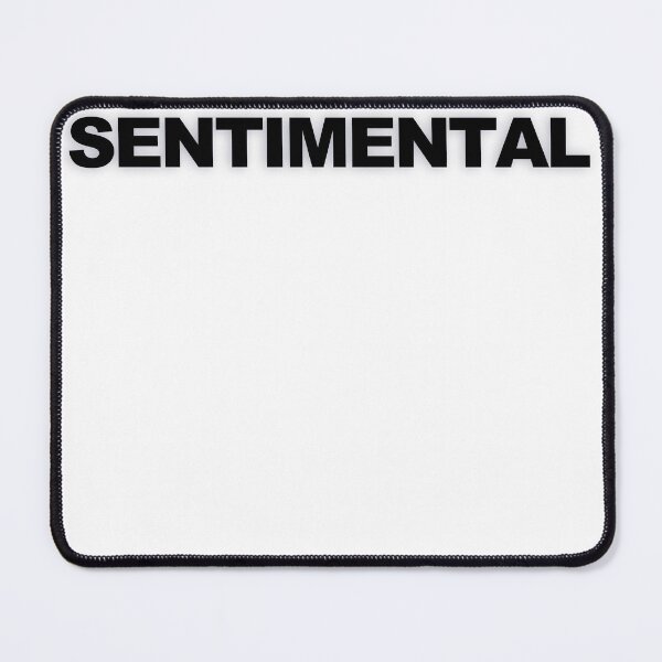 Item preview, SENTIMENTAL — Black Minimal Bold Type Statement designed and sold by WORDPAUSE.