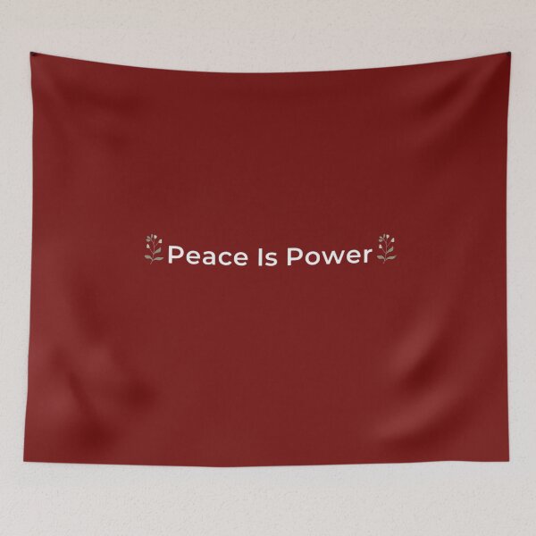 Item preview, Peace Is Power – Minimalist Quote Art | Calm Mind Inspirational Design designed and sold by InnerFaith.