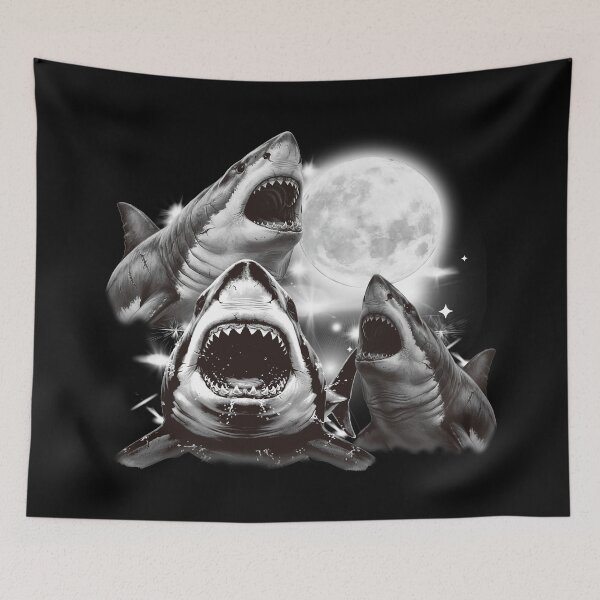 Item preview, Sharks Howling At The Moon. designed and sold by EunsooLee.