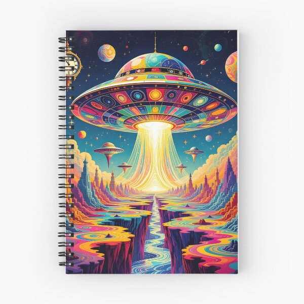 Item preview, Psychedelic Alien Spacecraft Lifting Off designed and sold by DMT-FM.